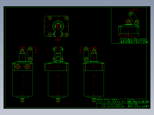 KOSMEKWCE1601-2SRD多系列多零件图纸模型多系列多零件图纸模型
