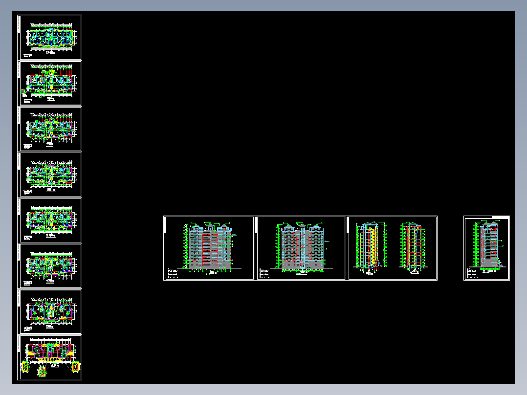 高层住宅建筑单体图