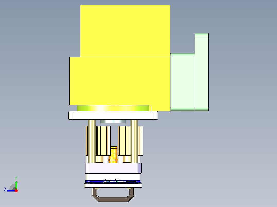 Z581C笔记本CNC工装夹具三维模型-CNC5-0827右视图