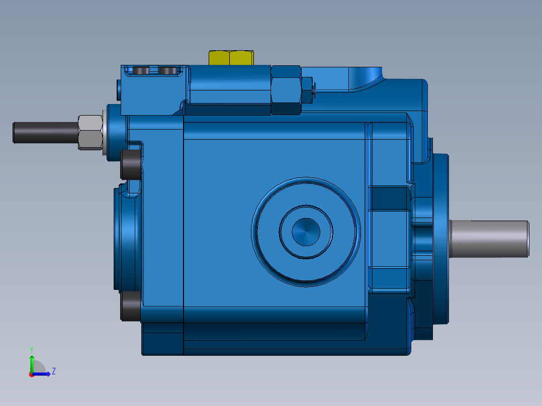 Continental Hydraulics-HPV-15B35-RF-O-1R液压元件左视图