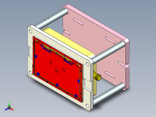 铝制电脑A壳粗铣内腔工装治具模型三维+CAD