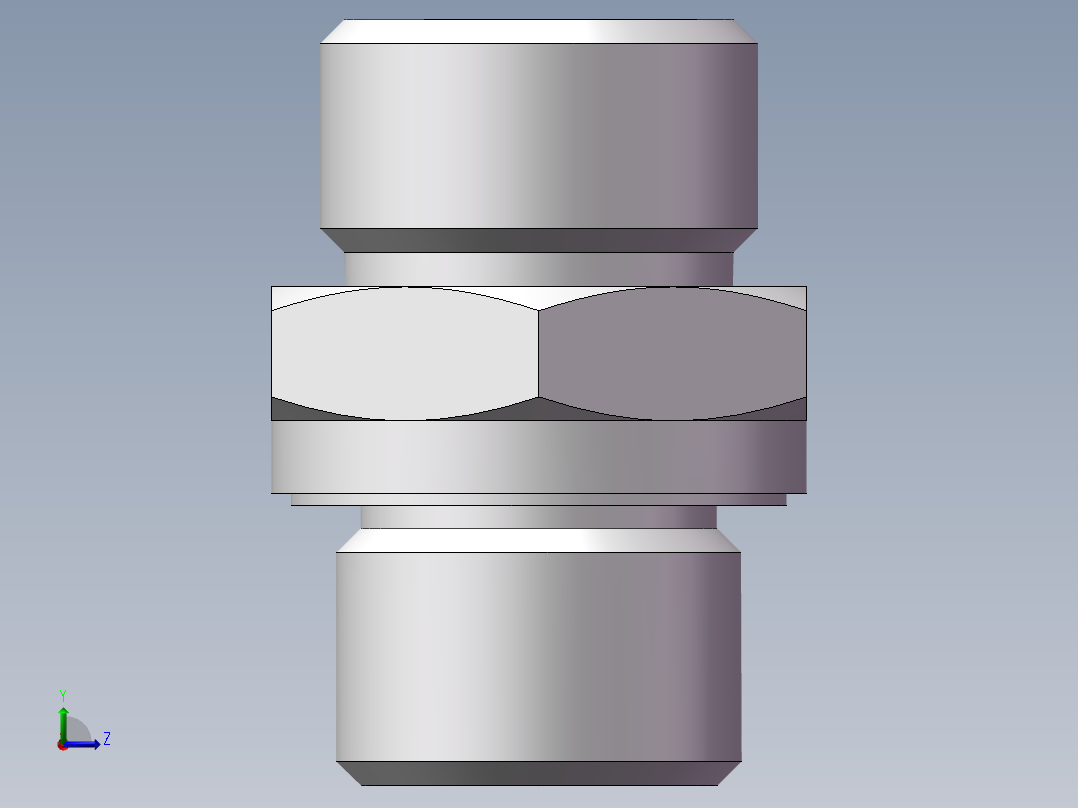 英制管螺纹ED密封、1CB-18-06WD左视图