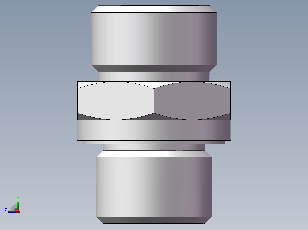 英制管螺纹ED密封、1CB-18-06WD右视图