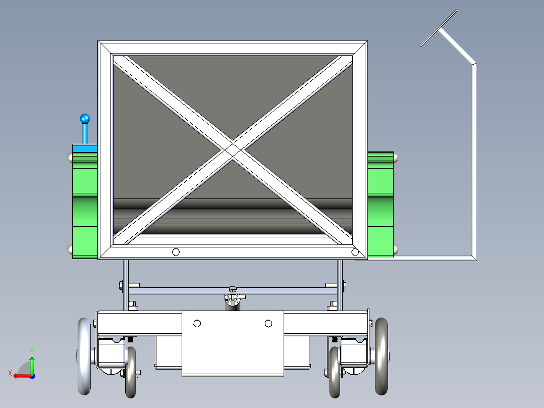 B3003376-自主轮椅后视图