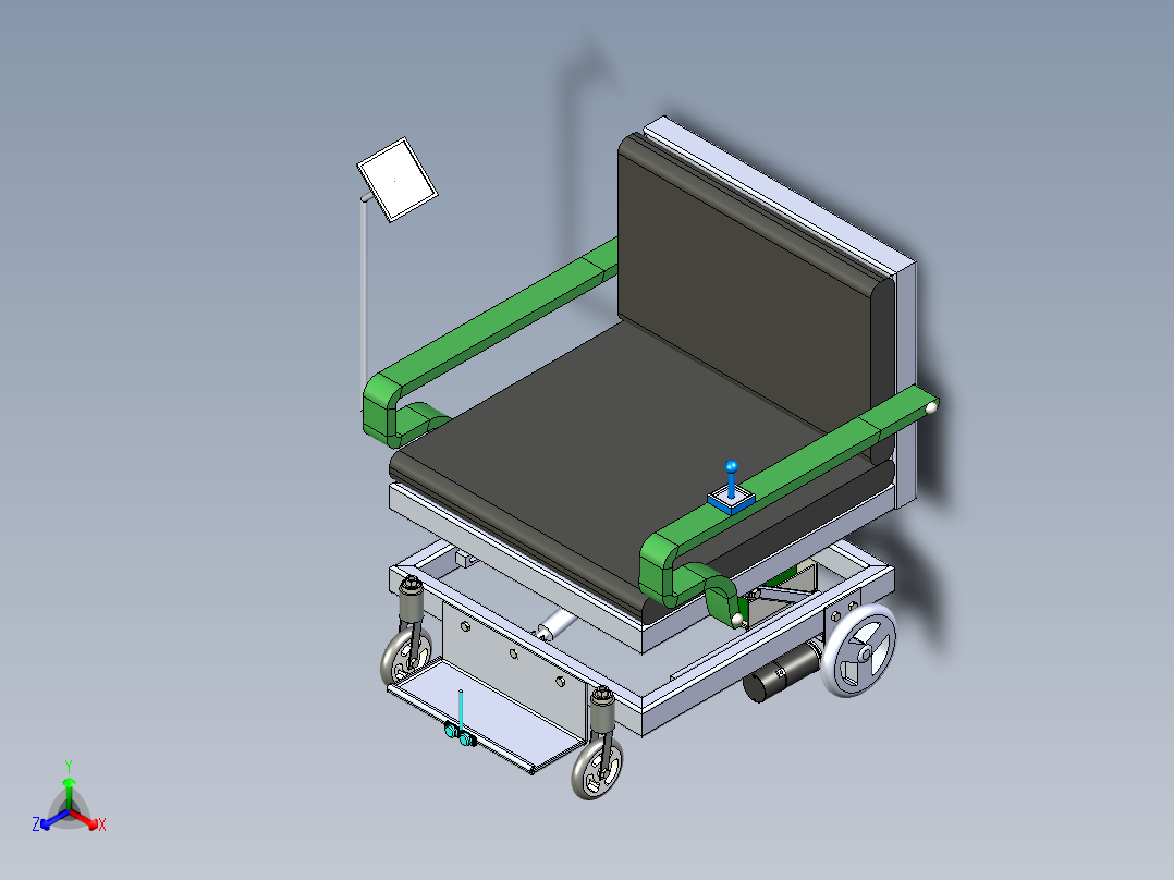 B3003376-自主轮椅正等轴测图