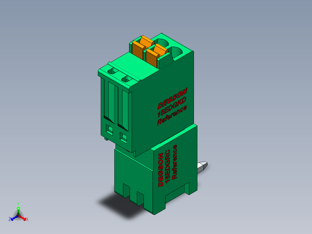 接插件(263)正等轴测图