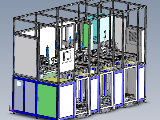 汽车尾灯自动组装机step