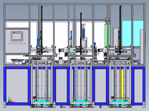汽车尾灯自动组装机step前视缩略图