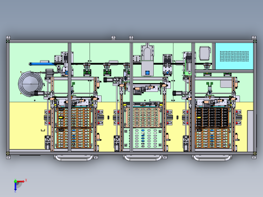 汽车尾灯自动组装机step俯视缩略图