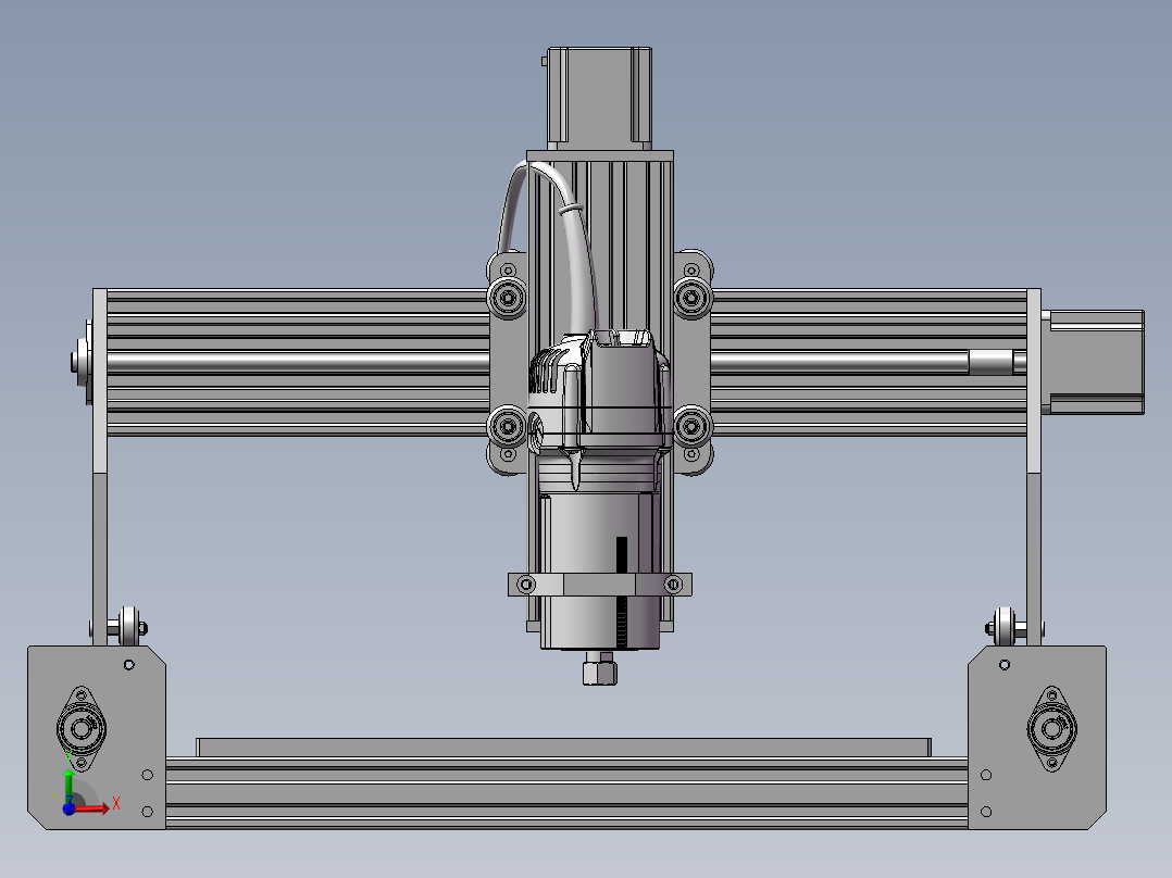 320x320 CNC雕刻机前视图