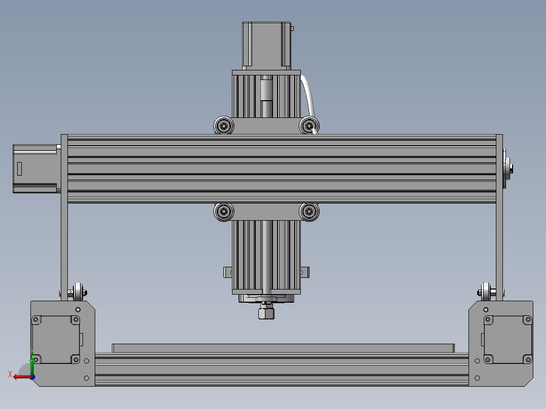 320x320 CNC雕刻机后视图
