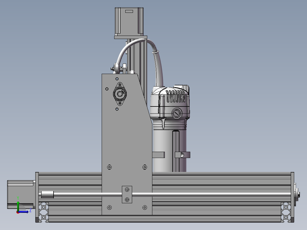 320x320 CNC雕刻机左视图