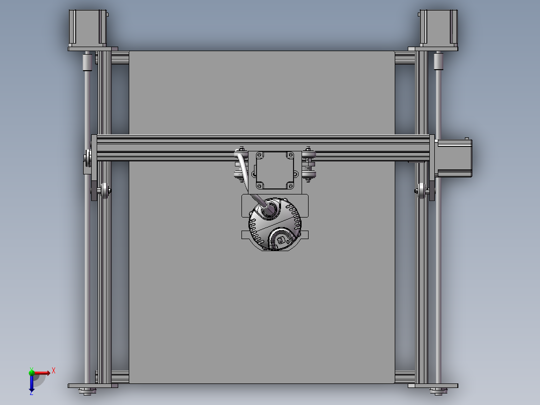 320x320 CNC雕刻机俯视图