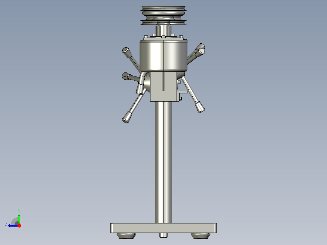 A3004156-迷你钻床台钻右视图