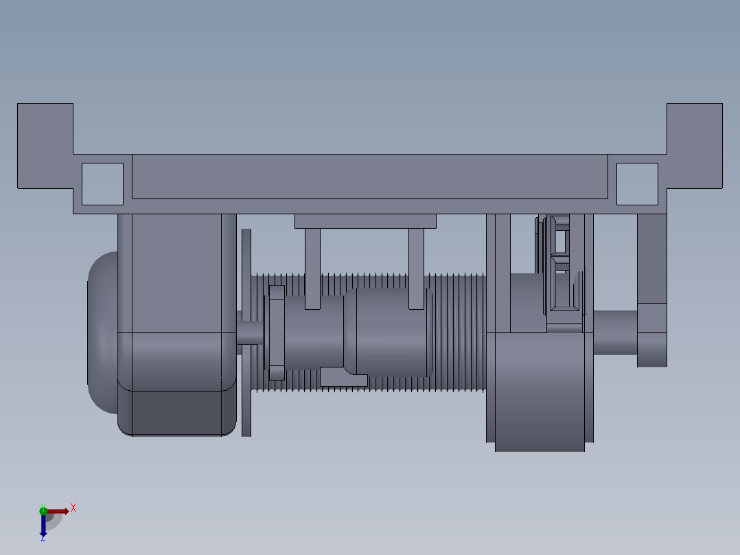 采油设备绞车总成 47597俯视图