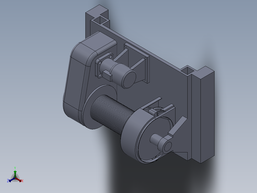 采油设备绞车总成 47597正等轴测图
