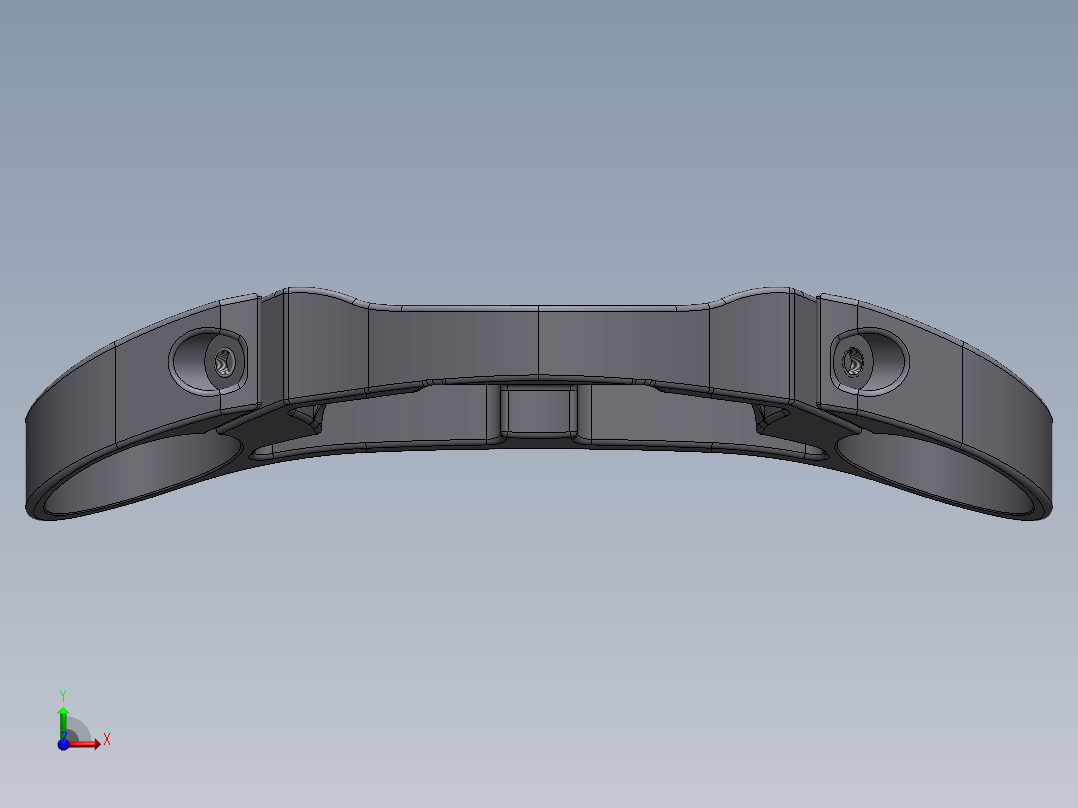铃木gsxr1000 减震三口钳 3D模型SolidWorks三维设计图前视图