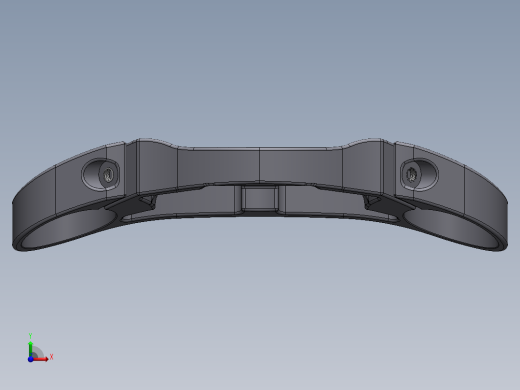 铃木gsxr1000 减震三口钳 3D模型SolidWorks三维设计图前视缩略图