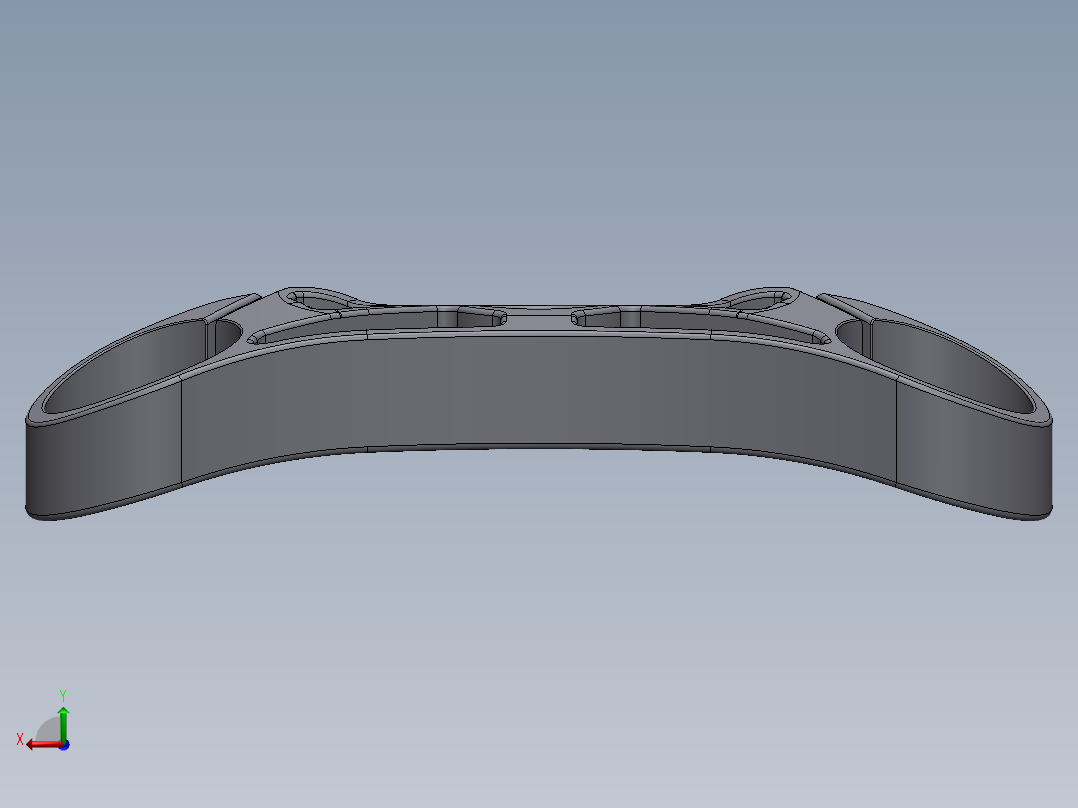 铃木gsxr1000 减震三口钳 3D模型SolidWorks三维设计图后视图