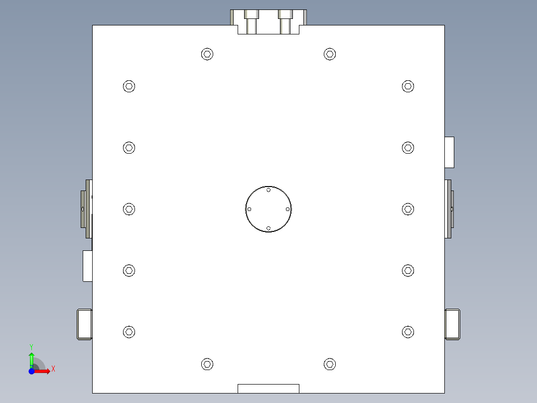 详细的周转箱模具（文件可直接用）前视图