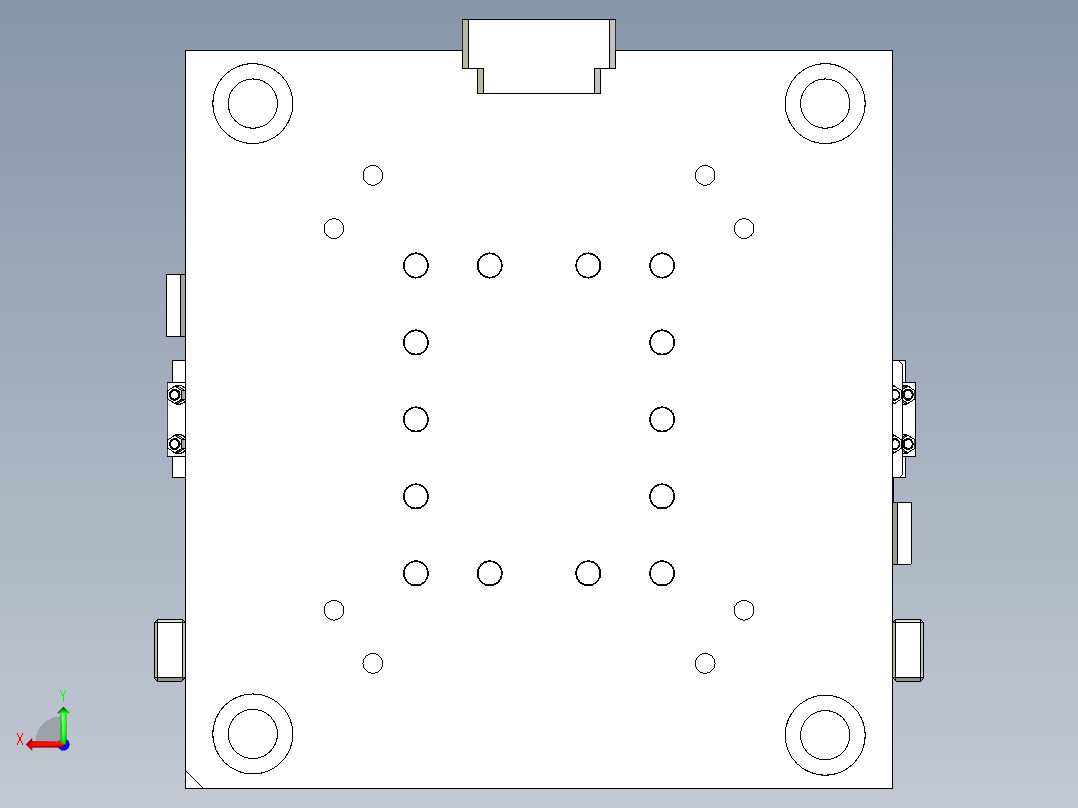 详细的周转箱模具（文件可直接用）后视图
