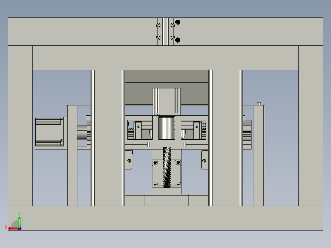 自带导向结构的锡膏印刷机后视图