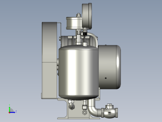 窑轮带冷却风机左视缩略图