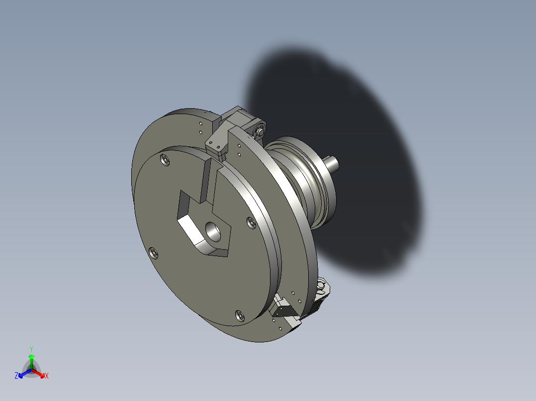 寻位转盘装配主视图