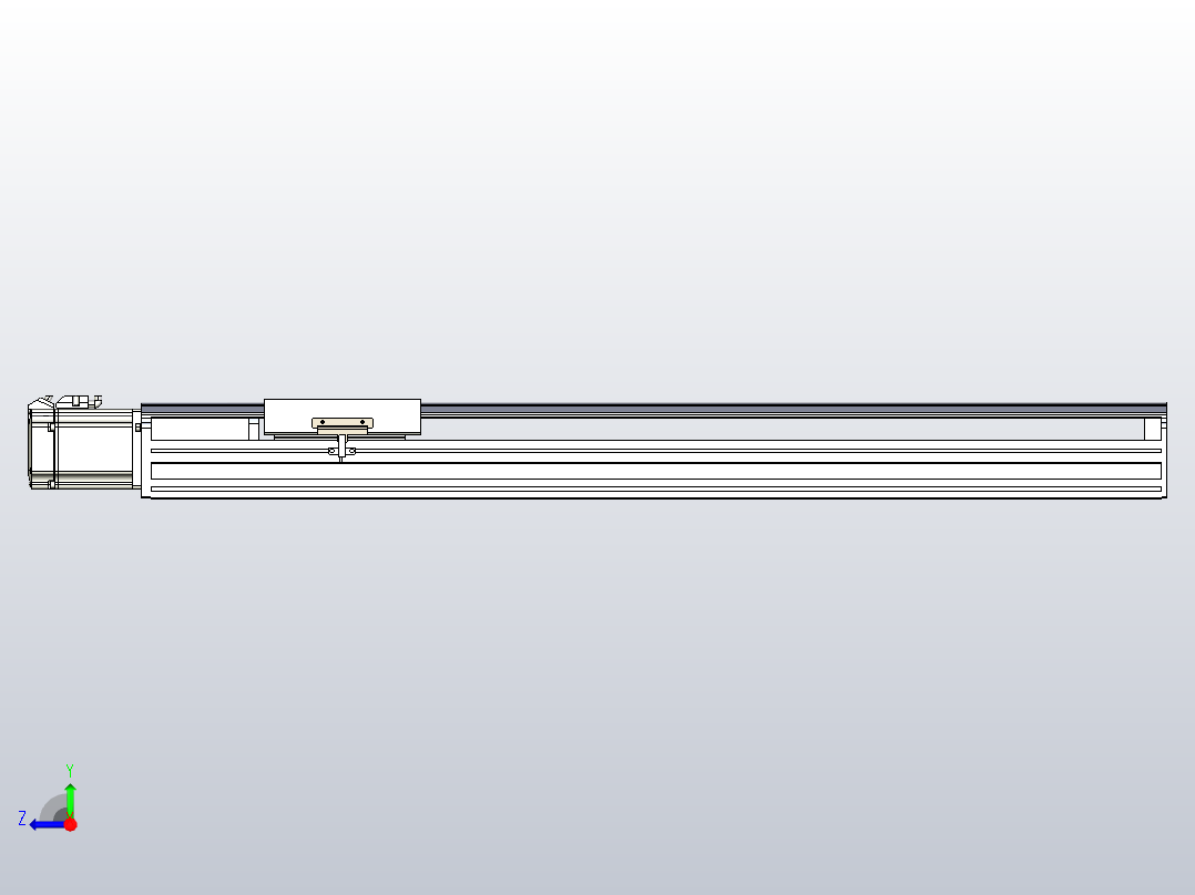 日规模组半封闭丝杆TPA-HNR-175D-2510C-L700-M-Y-P75-N3右视图