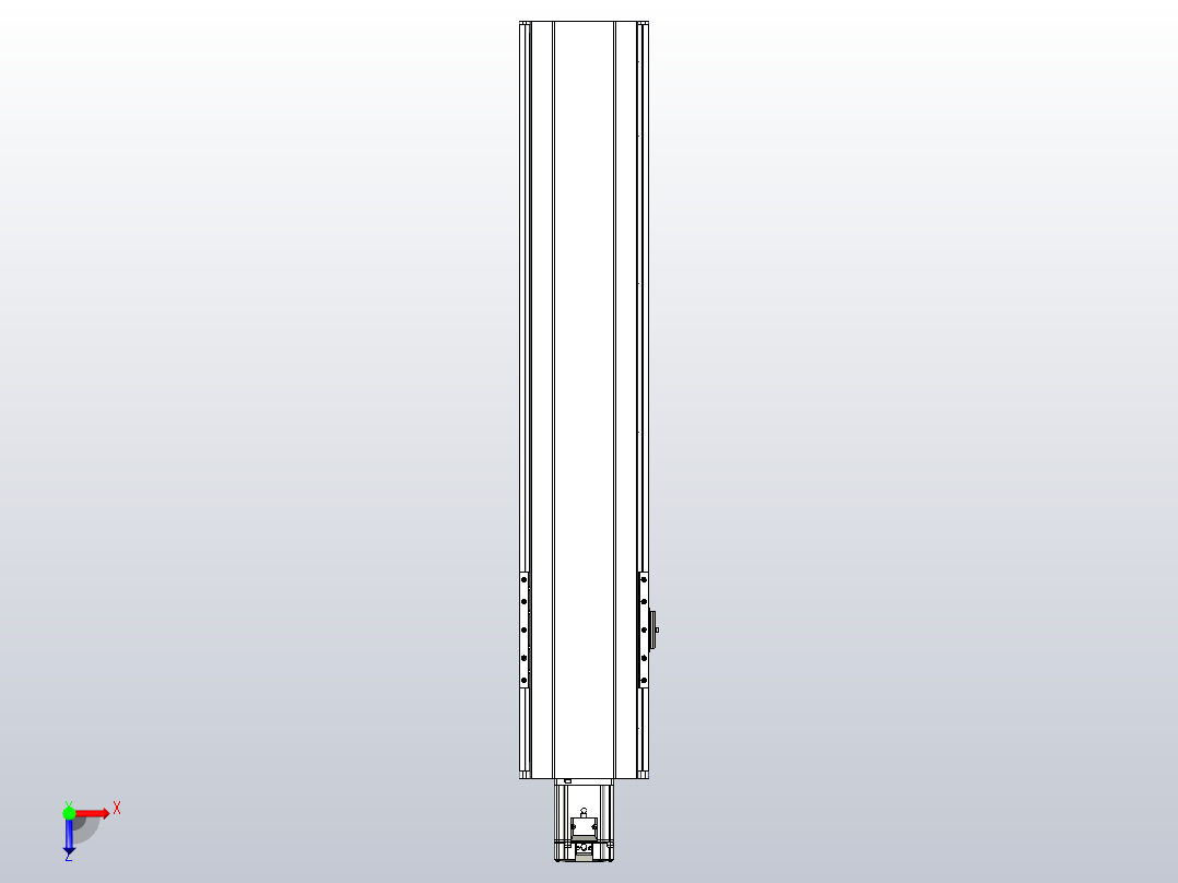 日规模组半封闭丝杆TPA-HNR-175D-2510C-L700-M-Y-P75-N3俯视图