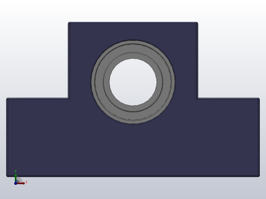 LEF支撑侧[LEF15]轴承固定座，轴承座，丝杠支座前视缩略图