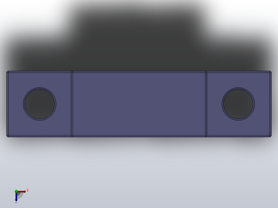 LEF支撑侧[LEF15]轴承固定座，轴承座，丝杠支座俯视图