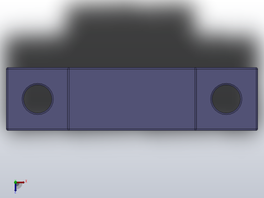 LEF支撑侧[LEF15]轴承固定座，轴承座，丝杠支座俯视缩略图