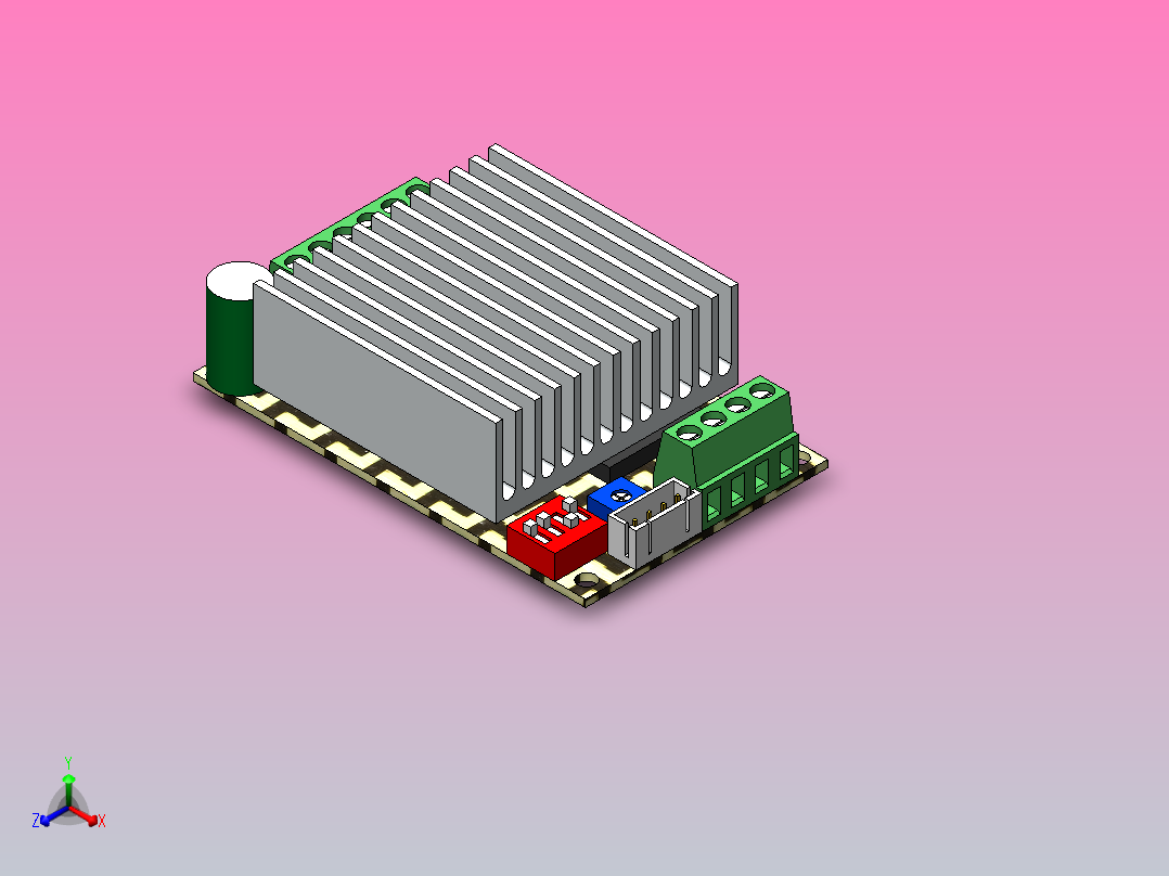 驱动程序 TB6600 4.5A正等轴测图