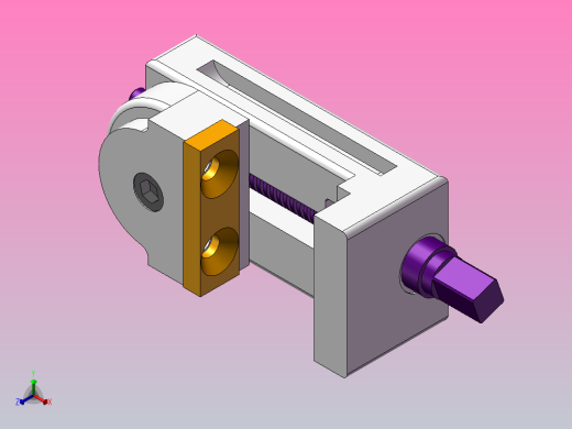 台虎钳机构正等轴测缩略图