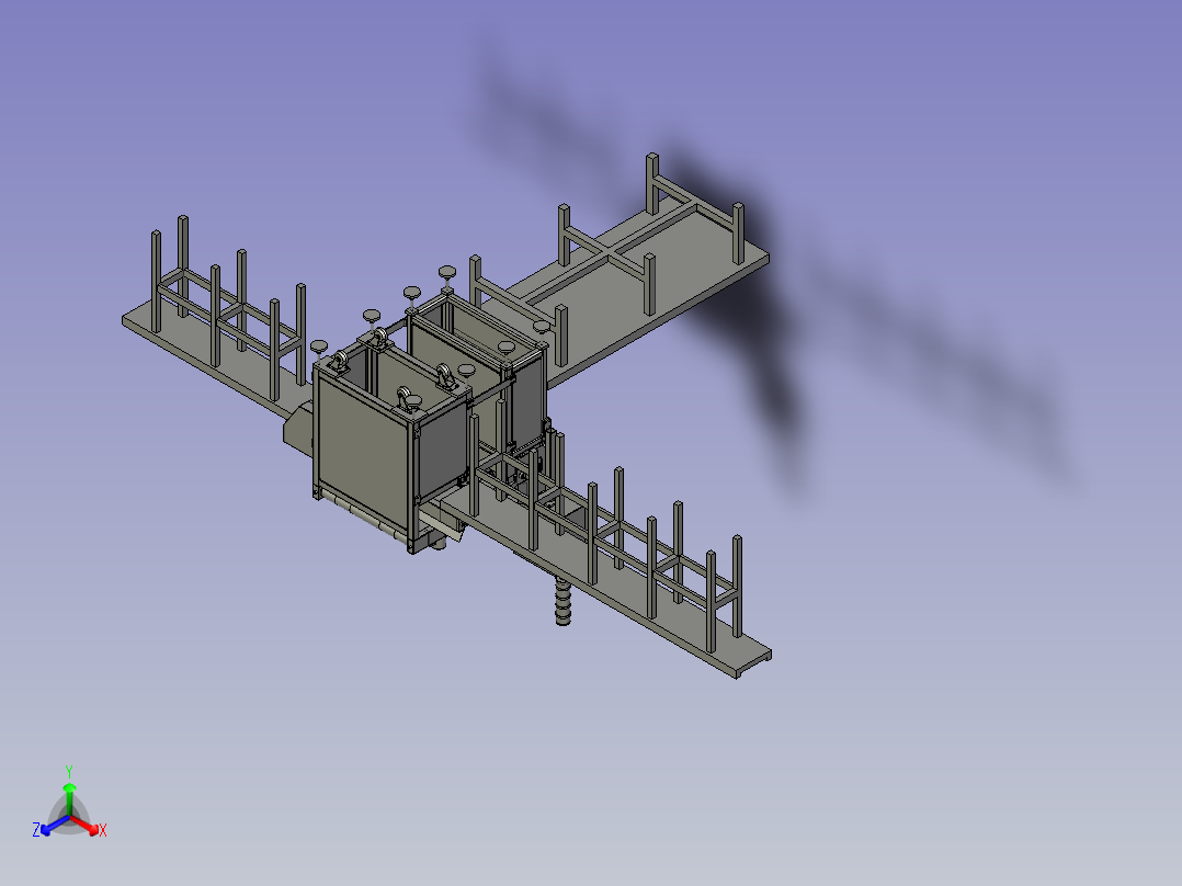 香肠自动分切装置主视图