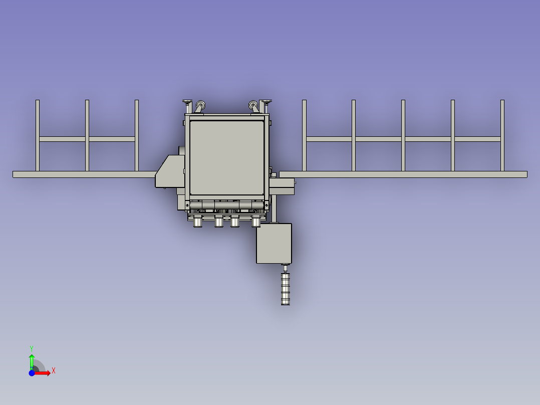 香肠自动分切装置前视图
