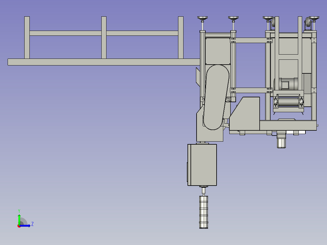 香肠自动分切装置左视图