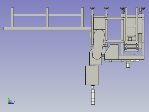 香肠自动分切装置左视缩略图