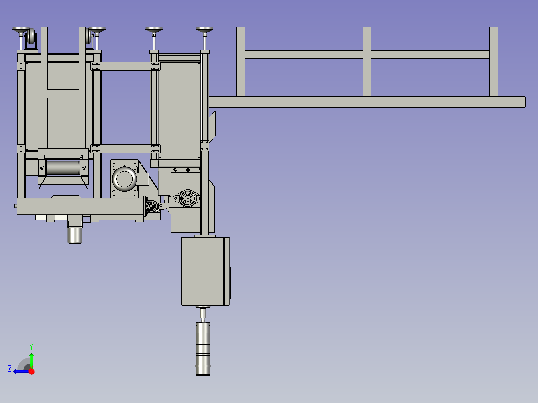 香肠自动分切装置右视图