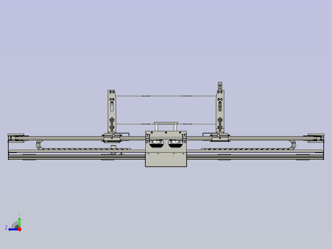 皮带拉料夹料右视图