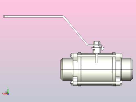 全通径1000PSI不锈钢对焊球阀_缩径DN20_1后视缩略图