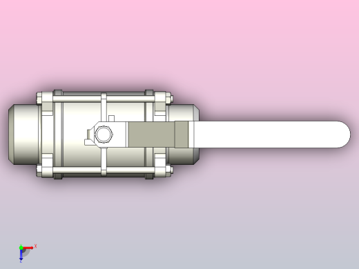 全通径1000PSI不锈钢对焊球阀_缩径DN20_1俯视缩略图