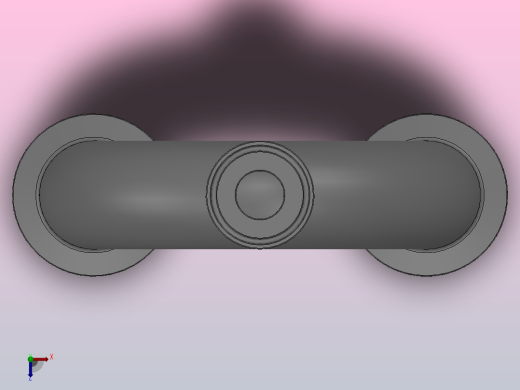 180°卡式U型三通[1506209-000250]俯视缩略图