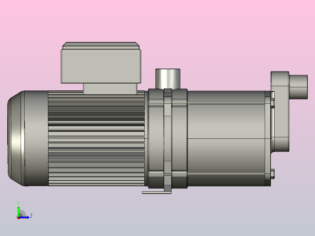BM系列卧式多级离心泵[BM2-9X4T]左视图