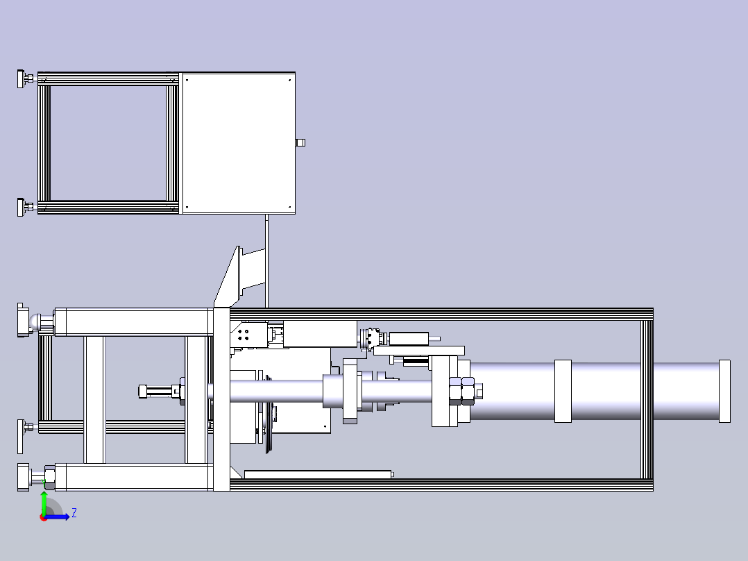 助力器壳体压机左视图