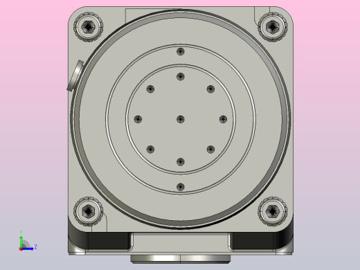 微型弧锥直交中空轴减速电机4rk25gn-cm-4gn3-180rc_asm左视缩略图