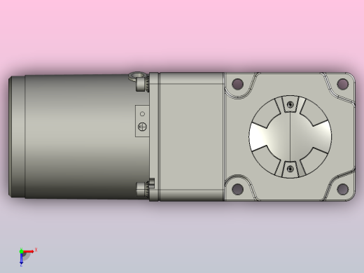 微型弧锥直交中空轴减速电机4rk25gn-cm-4gn3-180rc_asm俯视缩略图