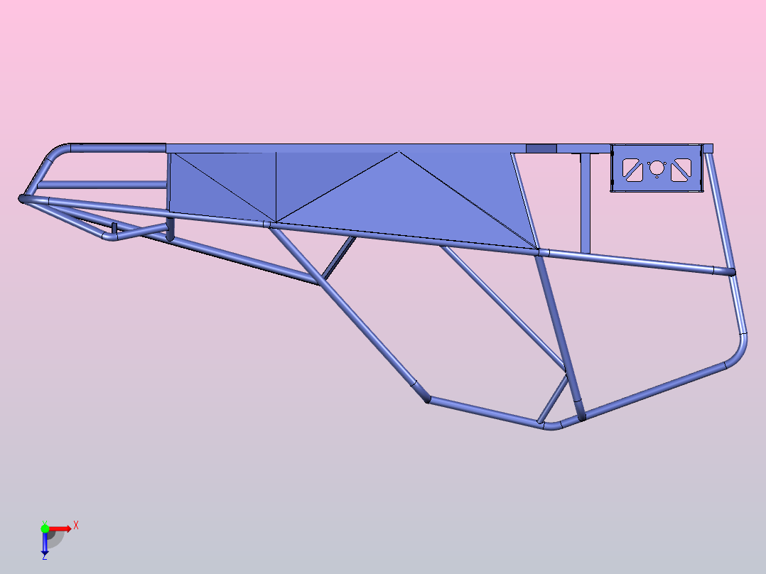 越野车框架俯视图