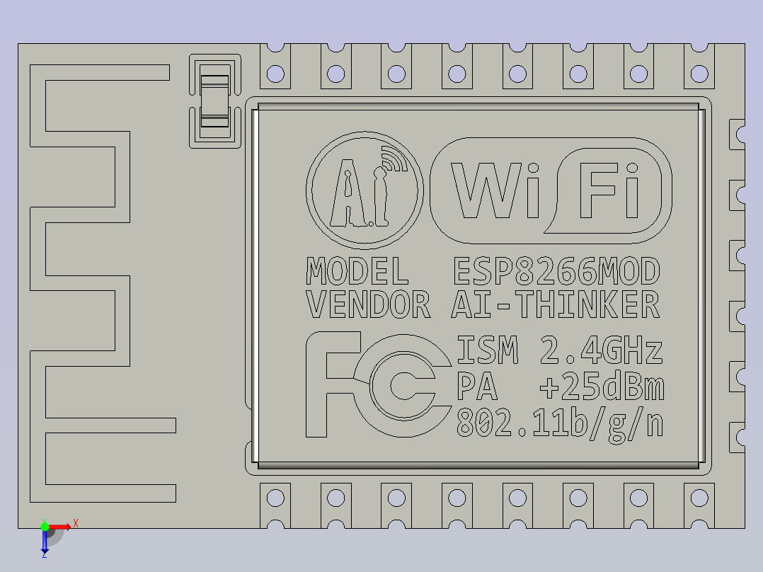 ESP-12F俯视图